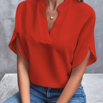 Chemise d'été en chiffon à manches courtes