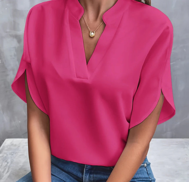 Chemise d'été en chiffon à manches courtes