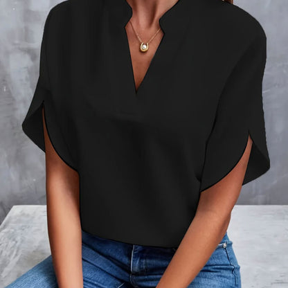 Chemise d'été en chiffon à manches courtes