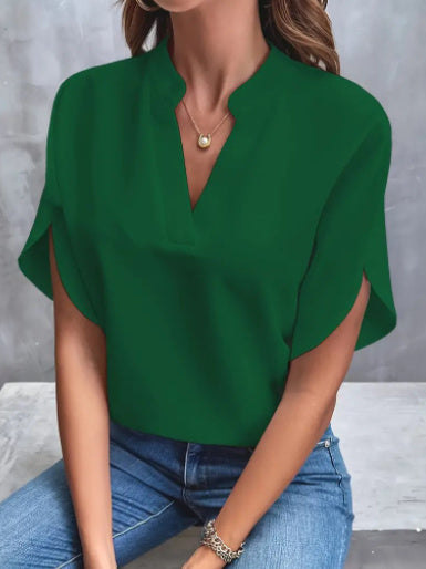 Chemise d'été en chiffon à manches courtes