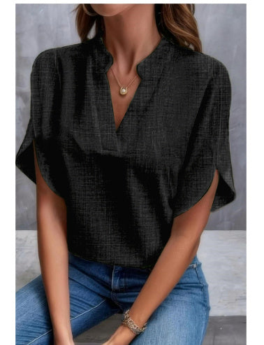 Chemise d'été en chiffon à manches courtes