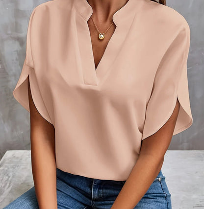 Chemise d'été en chiffon à manches courtes
